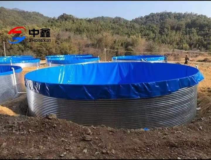 Advantages of round aquaculture galvanized sheet PVC canvas pool